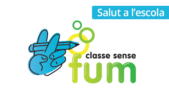 Logotip de la campanya escoles sense fum que fomenta la comunitat educativa