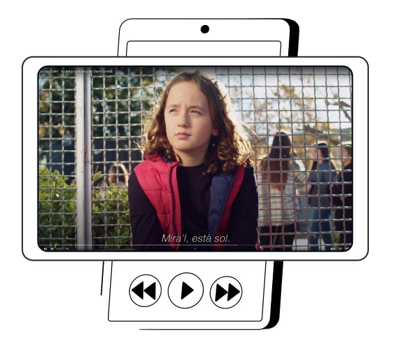 Captura d'un dels quatre vídeos per treballar la identificació de les violències en l’alumnat a través d'una campanya de difusió dirigida a l’alumnat a partir del cicle superior de primària.