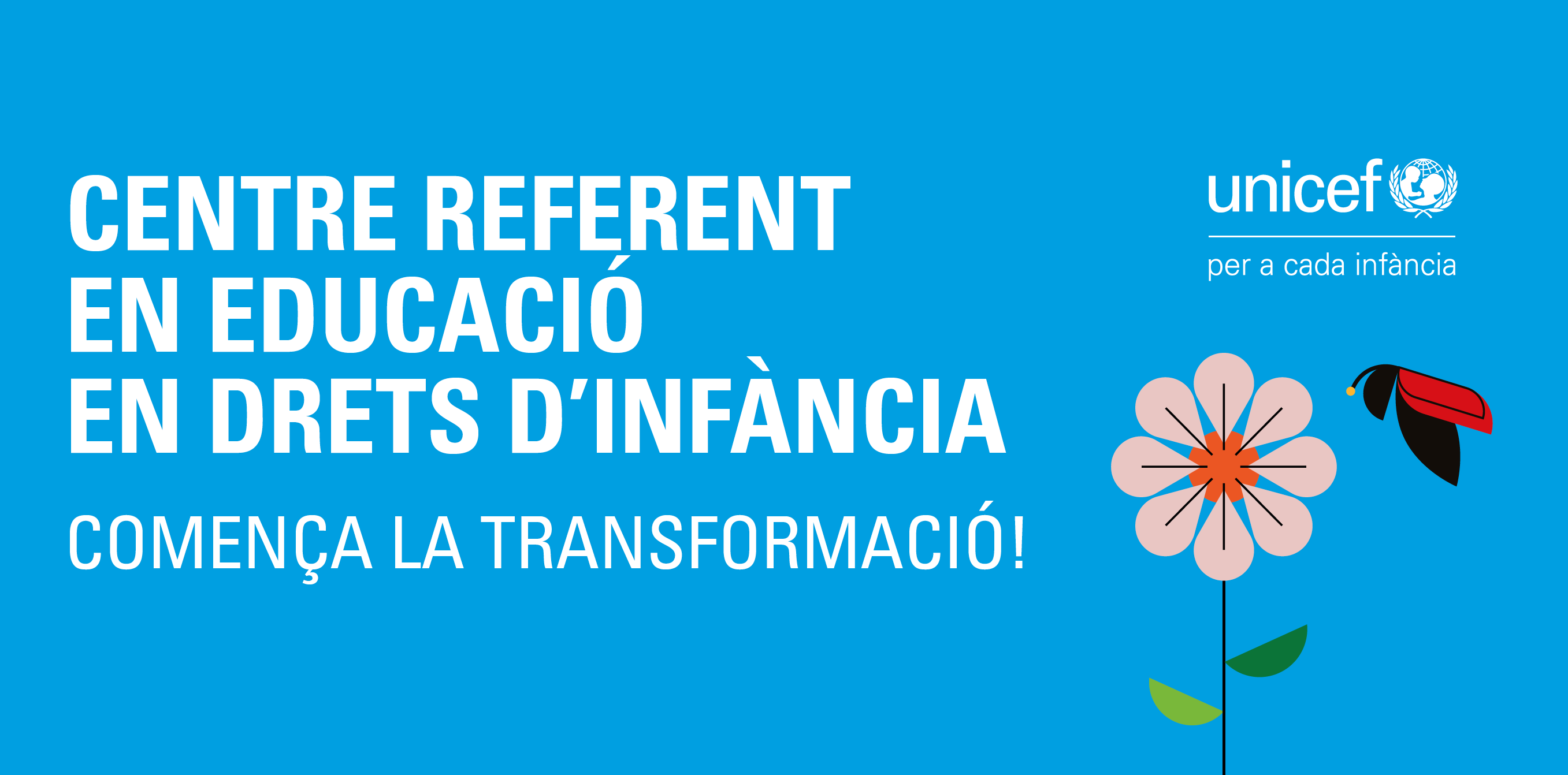 Caràtura de la Infografia - Centre Referent en Educació en Drets d'Infància, iniciativa impulsada per Unicef