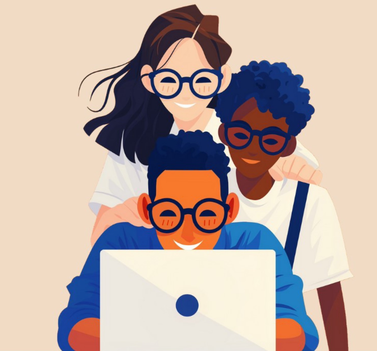 Il·lustració que apareix a la portada de la «Guia pedagògica per erradicar el racisme als centres educatius»