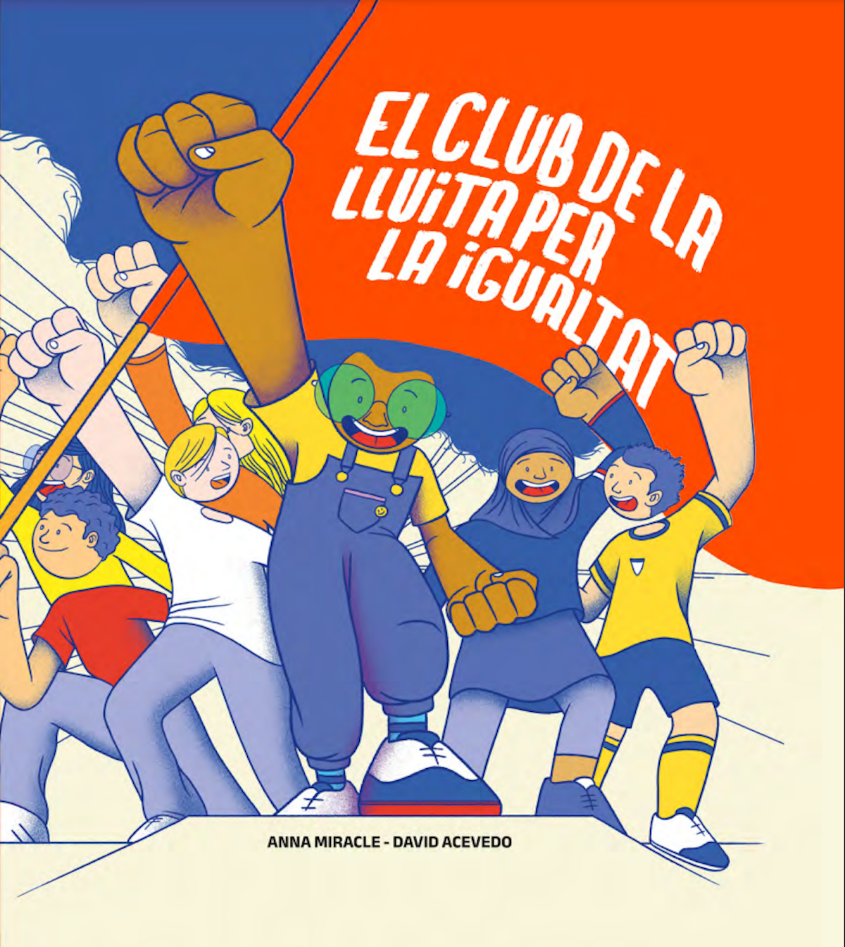 Coberta del conte «El club de la lluita per la igualtat» que parla de l’amistat i de la comunitat.