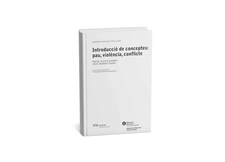 Coberta del quadern «Introducció de conceptes: pau, violència, conflicte»