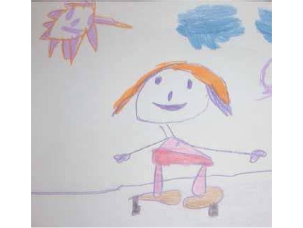 Dibuix infantil que apareix a la descripció del projecte «Escolta'm»