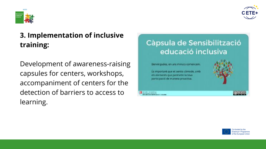 Capsula de sensibilització sobre Educació inclusiva