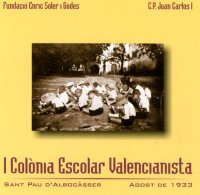 Portada del CD-ROM "Colònia escolar valencianista"