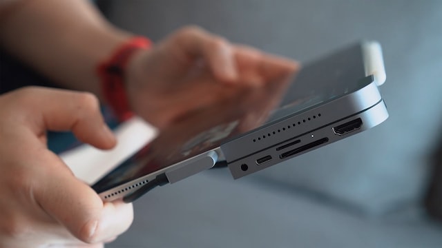 Working with a tablet