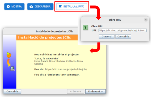 New install project button