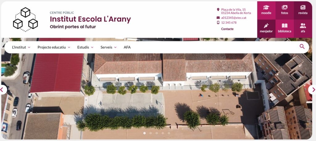 Vista d'ocell del centre
