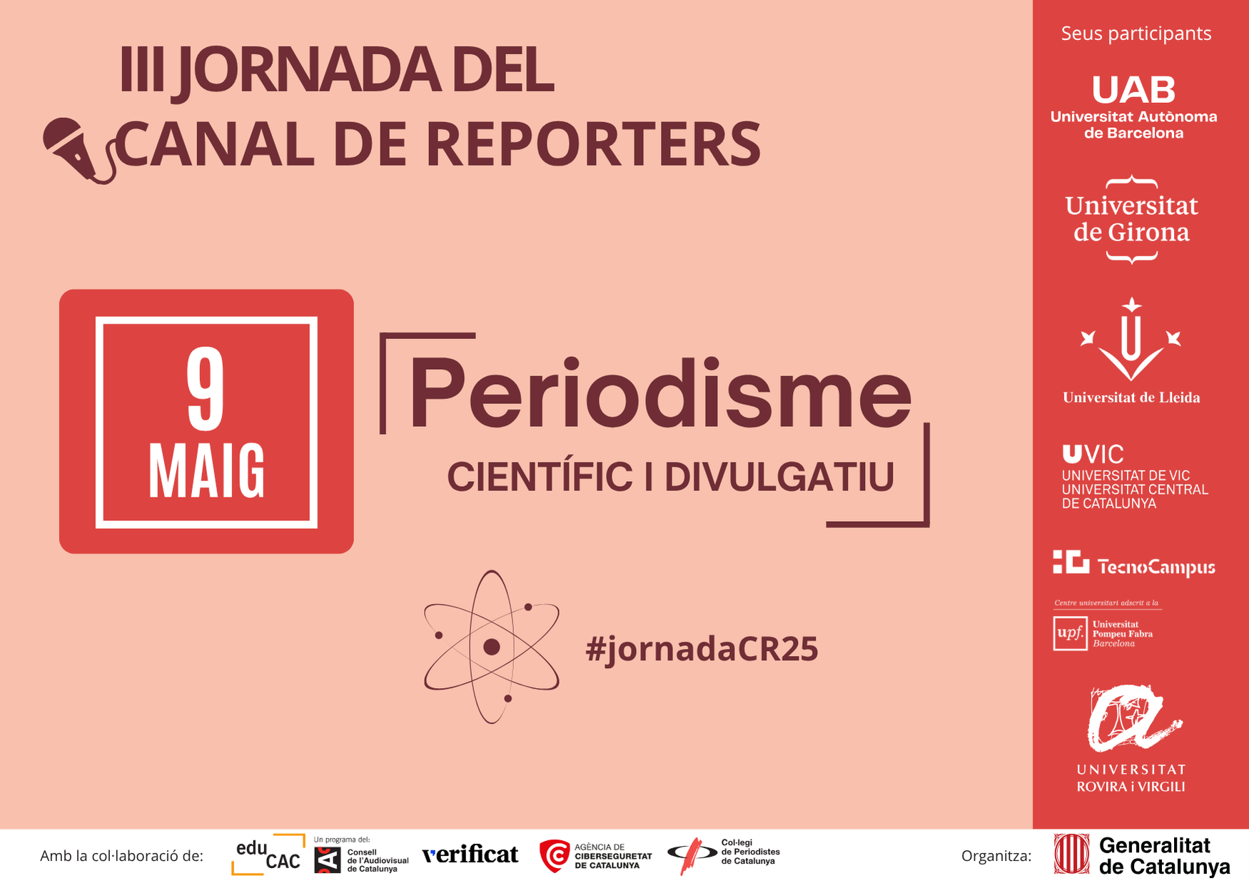 La III Jornada Canal de Reporters transforma sis universitats catalanes en espais de periodisme científic escolar