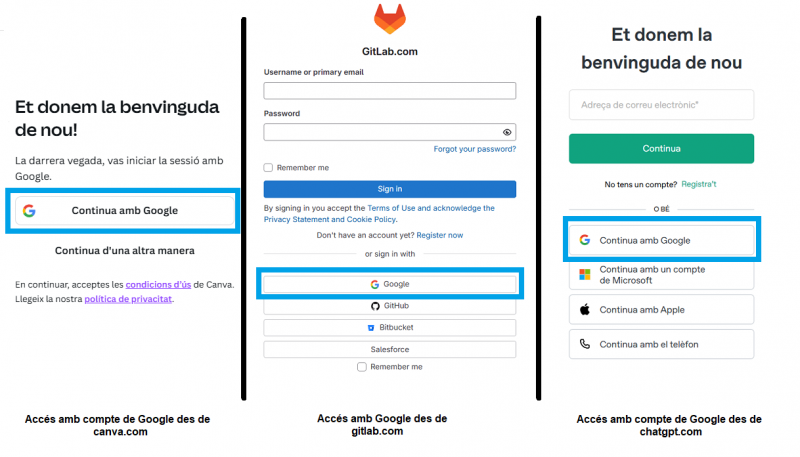 Pantalla aplicacions de tercers
