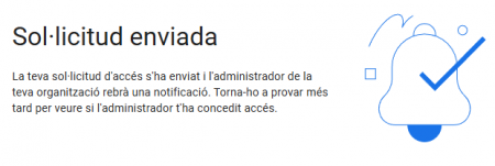 Sol·licitud d'accés a aplicació de tercers en l'inici de Google