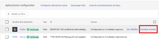 Pantalla de bloqueig d'aplicacions de tercers