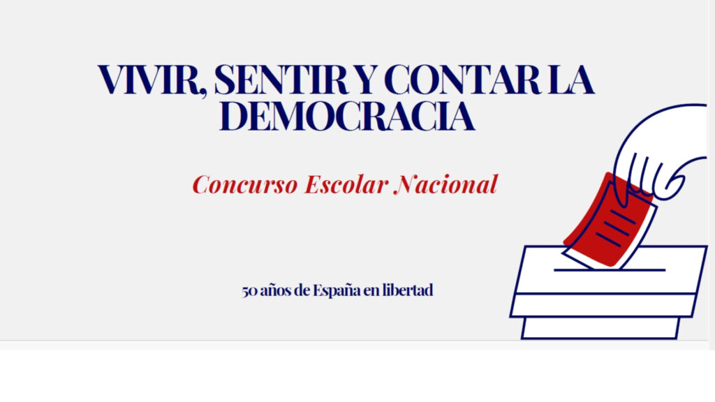 Cartell informatiu del concurs vivir, sentir y contar la democracia