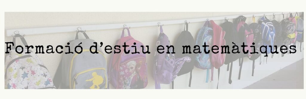 Formació d'estiu en matemàtiques