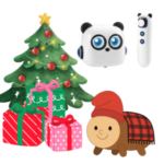 Aquesta activitat consisteix a triar a l'atzar una targeta amb imatges representatives de Nadal i fer que el robot es mogui pel tapís fins a arribar a la imatge. Per últim, els infants hauran d'anar fins als torrons per donar menjar al robot!