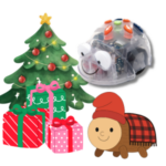 Aquesta activitat consisteix a triar a l’atzar una targeta amb imatges representatives de Nadal i fer que el robot es mogui pel tapís fins a arribar a la imatge. Per últim, els infants hauran d’anar fins als torrons per donar menjar al robot!