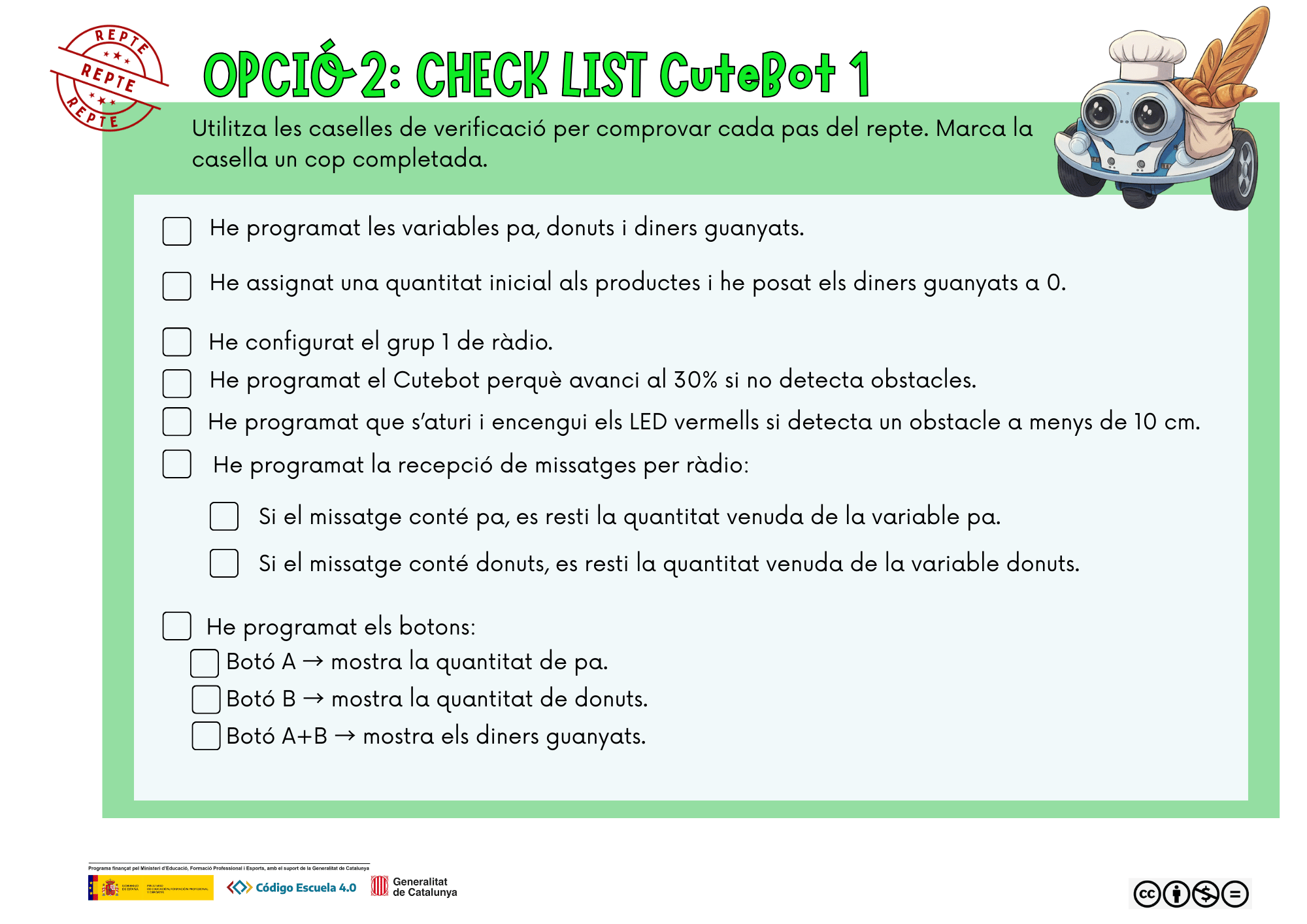 Llista de verificació (opció 2)