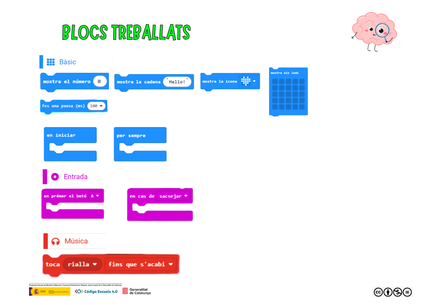 Blocs treballats
