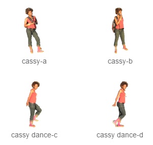 Vestits del personatge 'Cassy'