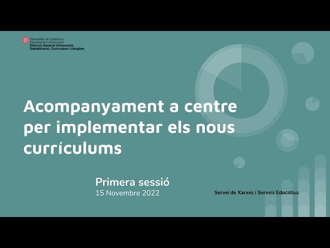 Formació acompanyament a centre SESSIÓ 1