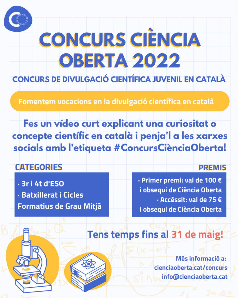 Cartell concurs Ciència Oberta
