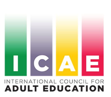 Logotip d'ICAE: international Council for Adult Education